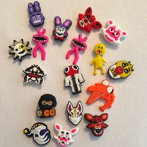 Colorful Cartoon Character Shoe Charms Set